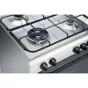 Indesit Natural Gas Monoblock Stove - 4 Burners - 60cm - 59L - Stainless Steel - I6TMH2AF(X)/I