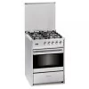 Meireles Butane Gas Monobloc Stove - 4 Burners - 60cm - 51L Stainless Steel - M 610 X