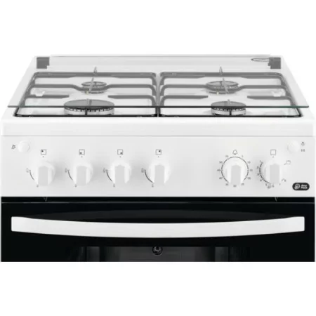 Zanussi Monoblock Butane Gas Stove - 4 Burners - 51L - White - 60cm - ZCG61281WA