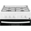 Zanussi Monoblock Butane Gas Stove - 4 Burners - 51L - White - 60cm - ZCG61281WA