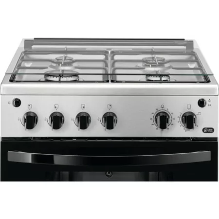 Zanussi Monobloc Butane Gas Stove - 4 Burners - 60cm - 53L - Stainless Steel - ZCG61281XA
