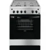 Zanussi Monobloc Butane Gas Stove - 4 Burners - 60cm - 53L - Stainless Steel - ZCG61281XA