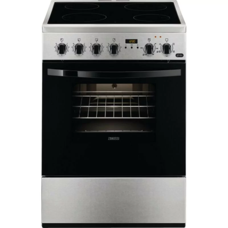 Fogão Vitrocerâmica Zanussi - 4 Zonas - 54L - Inox - ZCV65311XA Fogão Vitrocerâmica Zanussi - 4 Zonas - 54L - Inox - ZCV65311XA