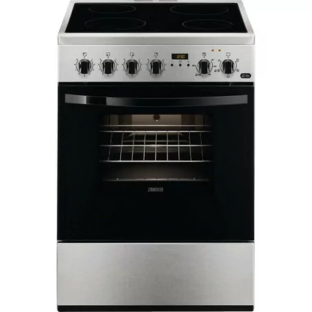 Fogão Vitrocerâmica Zanussi - 4 Zonas - 54L - Inox - ZCV65311XA