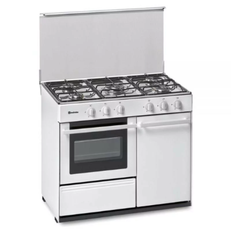 Meireles Gas Stove - 5 Burners - 55L - White - N 921 W Natural