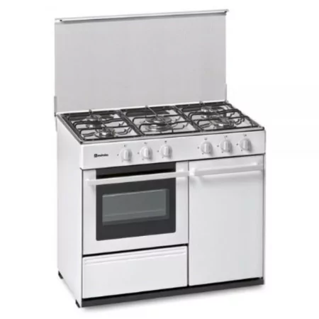 Meireles Gas Stove - 5 Burners - 55L - White - N 921 W Natural
