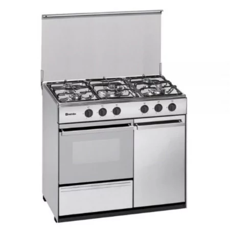 Meireles Gas Stove - 5 Burners - 55L - Stainless Steel - N 921 X Natural