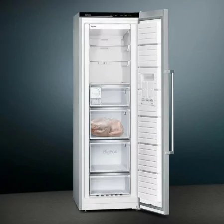 Siemens iQ500 Upright Freezer - 242 L - Class E - Stainless Steel - GS-36-NAIEP