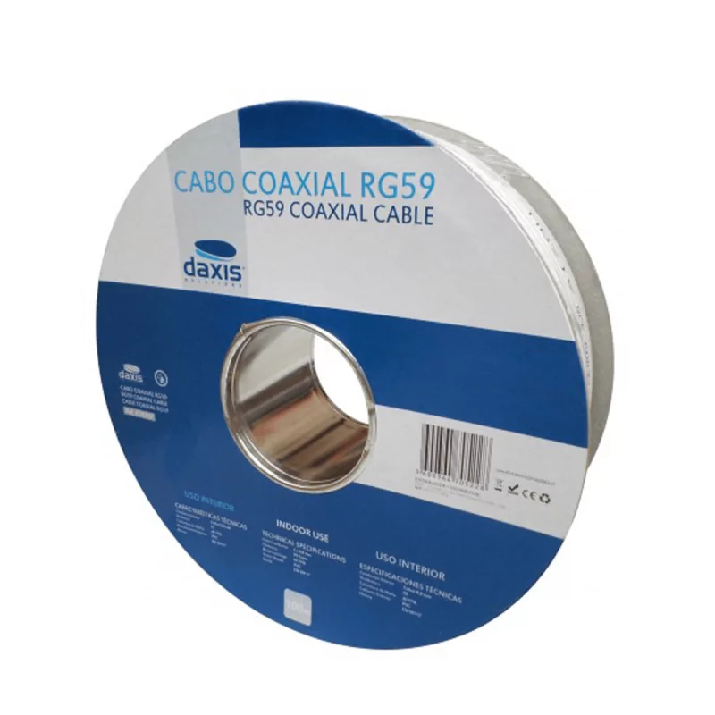 Cabo Coaxial RG5 100MT Daxis Cabo Coaxial RG5 100MT Daxis