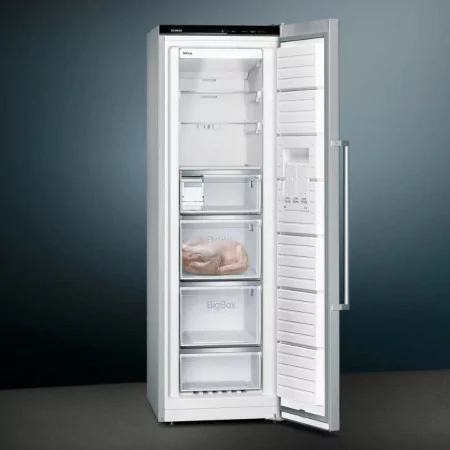 Siemens iQ500 Vertical Freezer - 242L - No Frost - Class D - Stainless Steel - GS36NAIDP