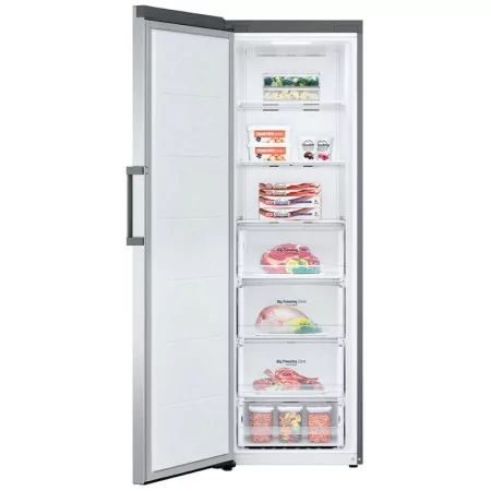 Arca Congeladora Vertical LG - 324L - Classe E - Shiny Steel - GFE41PZGSZ|LG|8806091035486