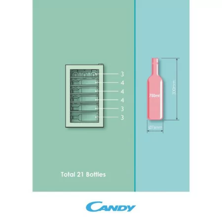 Candy Wine Cellar - 21 Bottles - LED - Class G - CWC 021 ELSP/N