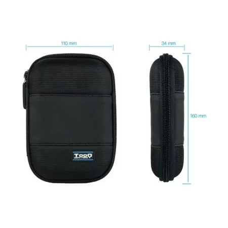 TooQ Resistant Bag - For External Disk - 2.5" - Black