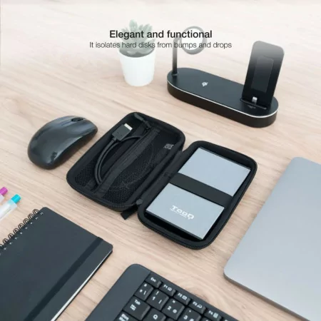 TooQ Resistant Bag - For External Disk - 2.5" - Black - TQBC-E2503B