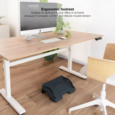TooQ Footrest - Adjustable - Gray - TQFR0601-G