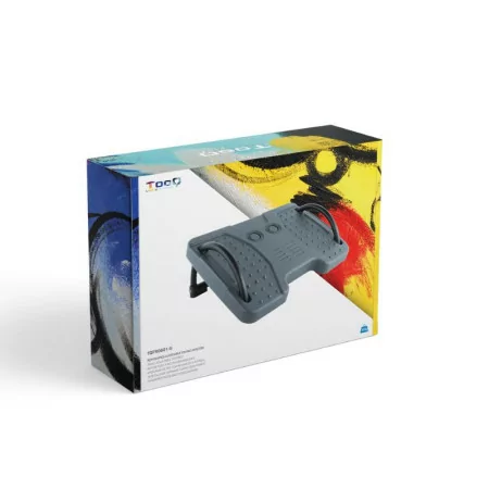 Apoio de Pés TooQ - Ajustável - Cinzento - TQFR0601-G|TooQ|8433281013025