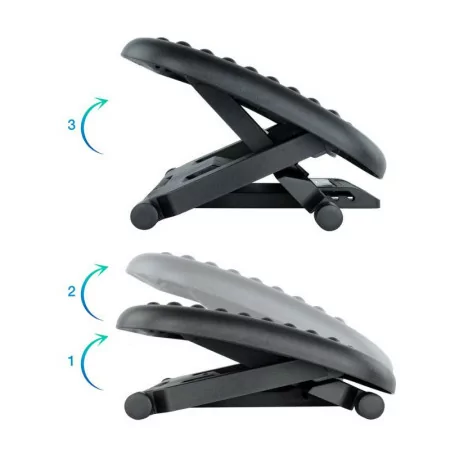 TooQ Footrest - Adjustable - Black - TQFR0603-B