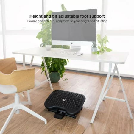 TooQ Footrest - Adjustable - Black - TQFR0603-B