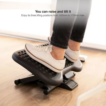 TooQ Footrest - Adjustable - Black - TQFR0603-B