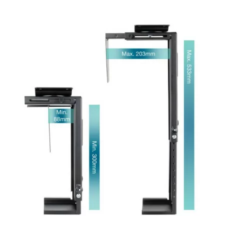 Suporte Metálico TooQ - P/ PC - Preto - TQMUD01|TooQ|8433281013407