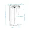 Suporte Metálico TooQ - P/ PC - Preto - TQMUD01|TooQ|8433281013407
