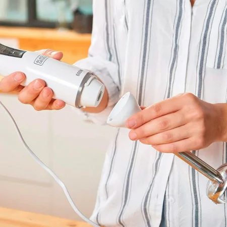 Black & Decker Hand Blender + Accessories - 600W - White - BXHBA600E