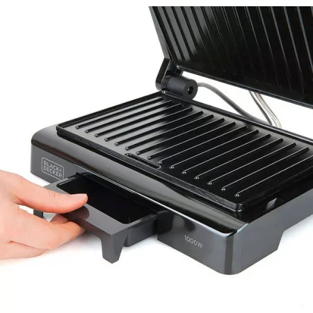 Grelhador Black & Decker - 1000W - Preto - BXGR1000E|Black Decker|8432406680050