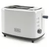 Black & Decker Toaster - 2 Slots - 820W - White - BXTO-820-E