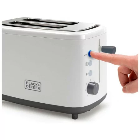 Black & Decker Toaster - 2 Slots - 820W - White - BXTO-820-E