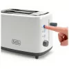 Black & Decker Toaster - 2 Slots - 820W - White - BXTO-820-E