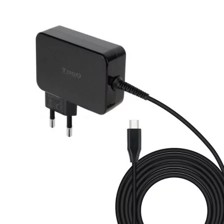 Carregador P/ Portátil TooQ - USB-C - Preto - TQLC-USBCGAN90PD|TooQ|8433281013193