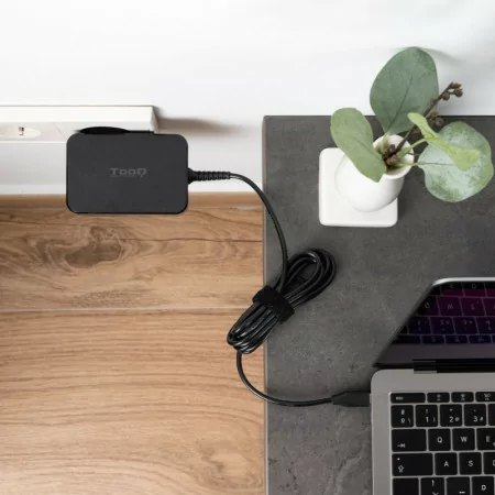 Carregador P/ Portátil TooQ - USB-C - Preto - TQLC-USBCGAN90PD|TooQ|8433281013193