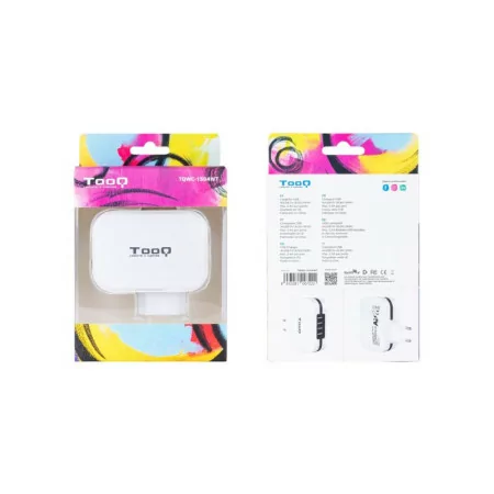 Carregador TooQ - 4x USB 5V - Controlo AI - TQWC-1S04WT|TooQ|8433281007222