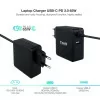 TooQ USB-C Charger - Black - TQLC-USBC65PD