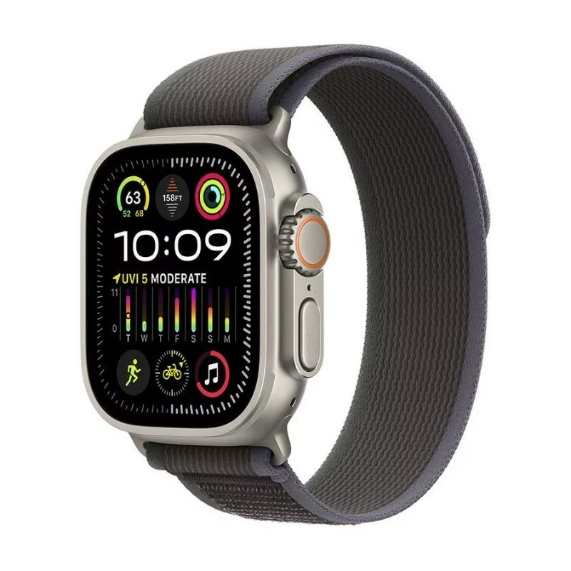 Apple Watch Ultra 2 GPS + Cellular Titanium | Bracelete Loop Trail Azul/Preto - Small / Medium (49mm)|Apple|0194253831891 Apple Watch Ultra 2 GPS + Cellular Titanium | Bracelete Loop Trail Azul/Preto - Small / Medium (49mm)|Apple|0194253831891
