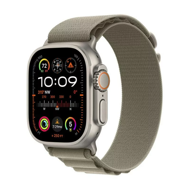 Apple Watch Ultra 2 GPS + Cellular Titanium | Bracelete Loop Alpine Azeitona - Small (49mm)|Apple|0194253829379 Apple Watch Ultra 2 GPS + Cellular Titanium | Bracelete Loop Alpine Azeitona - Small (49mm)|Apple|0194253829379