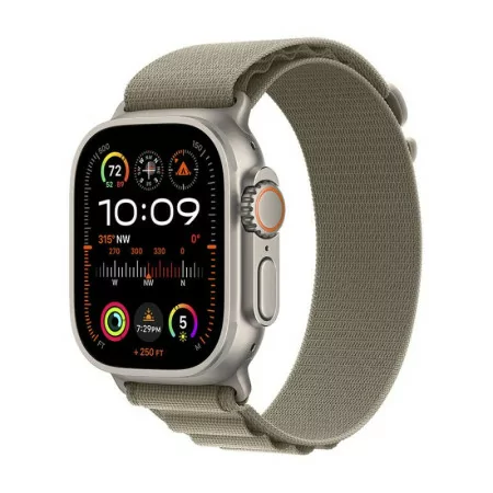 Apple Watch Ultra 2 GPS + Cellular Titanium | Bracelete Loop Alpine Azeitona - Small (49mm)|Apple|0194253829379