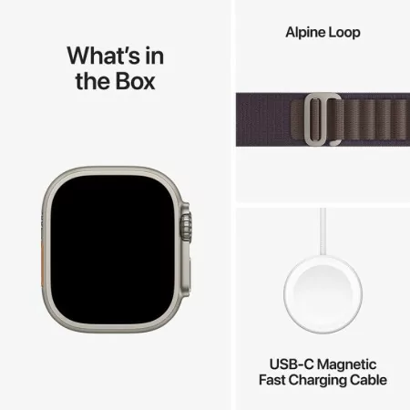 Apple Watch Ultra 2 GPS + Cellular Titanium | Bracelete Loop Alpine Indigo - Large (49mm)|Apple|0194253829010
