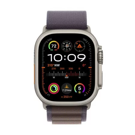 Apple Watch Ultra 2 GPS + Cellular Titanium | Alpine Indigo Loop Bracelet - Small (49mm)