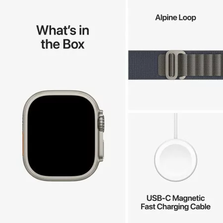 Apple Watch Ultra 2 GPS + Cellular Titanium | Bracelete Loop Alpine Azul - Large (49mm)|Apple|0194253827931