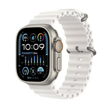 Apple Watch Ultra 2 GPS + Cellular Titanium | White Ocean Bracelet (49mm)