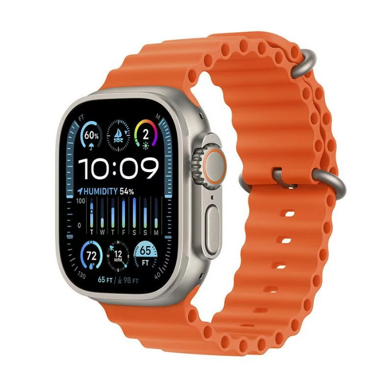 Apple Watch Ultra 2 GPS + Cellular Titanium | Bracelete Ocean Laranja (49mm)|Apple|0194253826491 Apple Watch Ultra 2 GPS + Cellular Titanium | Bracelete Ocean Laranja (49mm)|Apple|0194253826491