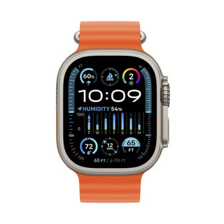 Apple Watch Ultra 2 GPS + Cellular Titanium | Bracelete Ocean Laranja (49mm)|Apple|0194253826491