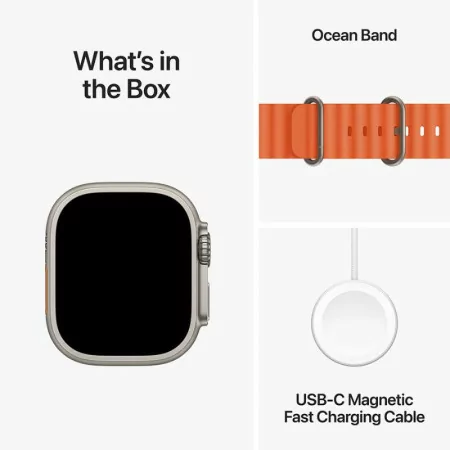 Apple Watch Ultra 2 GPS + Cellular Titanium | Bracelete Ocean Azul (49mm)|Apple|0194253826132