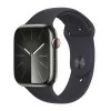 Apple Watch Series 9 GPS + Cellular Graphite Stainless Steel | Midnight Sport Strap M/L (45mm)