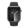 Apple Watch Series 9 GPS + Cellular Graphite Stainless Steel | Midnight Sport Strap M/L (45mm)