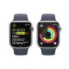 Apple Watch Series 9 GPS + Cellular Aço Inoxidável Prateado | Bracelete Sport Azul Trovoada - M/L (45mm)|Apple|0195949025389