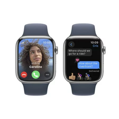 Apple Watch Series 9 GPS + Cellular 45mm Silver Stainless S...