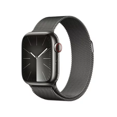 Apple Watch Series 9 GPS + Cellular Aço Inoxidável Grafite | Bracelete Loop Milanesa Grafite (41mm)|Apple|0195949023729