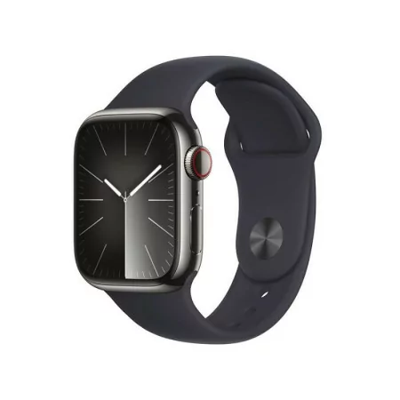 Apple Watch Series 9 GPS + Cellular Aço Inoxidável Grafite | Bracelete Sport Meia-Noite M/L (41mm)|Apple|0195949023613